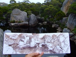 waychinicup np rockhole sketch 02